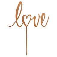 Love Cake Topper for Rustic Weddings, Showers, Birthdays, Special Events, (Birch Wood) - Made in USA by Clever... N4