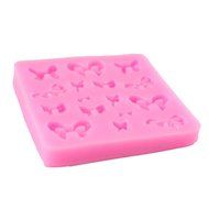 Mr.S Shop DIY Silicone Baking Molds 16pcs Bow Shape Fondant Chocolate Mold Cake Decorating Mould,Small Size N3
