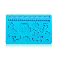 Y&amp;XL&amp;H Rose Flower Pattern Silicone Heat Insulated Mat N2