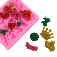 Mujiang Baking Molds Silicone Crown Fondant Mold Queen Candy Chocolate Molds For Sugar Craft Gum Pate Cake Decorating N22