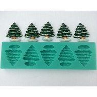 Y&amp;XL&amp;H Christmas Tree Fondant Cake Chocolate Silicone Mold Cake Decoration Tools,L14.5cmW4.3cmH1cm