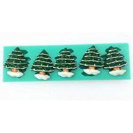 Y&amp;XL&amp;H Christmas Tree Fondant Cake Chocolate Silicone Mold Cake Decoration Tools,L14.5cmW4.3cmH1cm N2