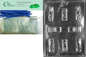 Cybrtrayd D021 Cars Chocolate Candy Mold with Exclusive Cybrtrayd Copyrighted Chocolate Molding Instructions N2