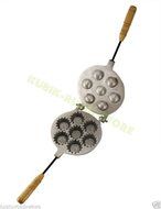 Two Metal Mold 16 Sweet Russian Oreshki + Pie Kekses