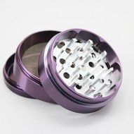 Sharp Stone Official Authentic Large 4 Piece Grinder Hard Top 2.5 Inches Purple + Free Performance Technology... N6