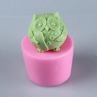 Y&amp;XL&amp;H The Owl ,Animal Soap Mold Fondant Cake Chocolate Silicone Mold, Decoration Tools Bakeware N5
