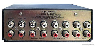 Realistic Stereo Tape Control Center