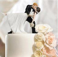 Willow Tree Funny Posture Bride and Groom Wedding Cake Topper. N2