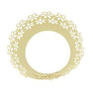 Adorox Daisy Flower Floral Filagree Design Pattern Decorative Cupcake Paper Wrapper Liners (Ivory (48 Pieces)) N2
