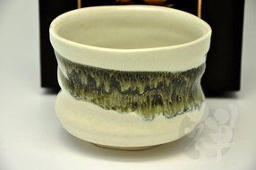 Japanese Mino Yaki ware Matcha Bowl Green Tea 10.5 / 10.5 / 7.8cm (4.1 / 4.1 / 3inch)[7313] N3