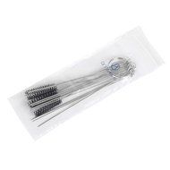 Anntlent 4 Inch Nylon Tube Brush Cleaning Set Carburetor Carbon Dirt Jet Remove 10 Cleaning Needles + 5 Brushes... N3
