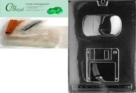Cybrtrayd J080 Computer Disc and Mouse Jobs Chocolate Candy Mold N2