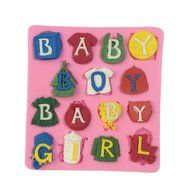 Yunko Baby Shower Baby Boy Baby Girl Clothes Hanger Fondant Silicone Mold Chocolate Candy Cupcake Cake Decorating N2