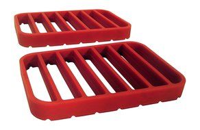 Easy Made Kitchen Silicone Roasting Rack Set, 2 Racks Per Package N7