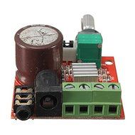 Ardokit 2pcs 12V Mini Hi-Fi PAM8610 2X10W Audio Stereo Amplifier Board Dual Channel N6