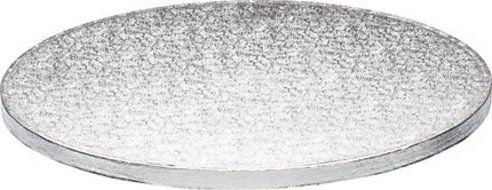 Round Cake Board - 8 Inch Silver Fern