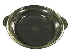 Anchor Hocking / Fire-King Clear Pie Serving Plate ( 9" Dia ) ( 461 )