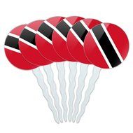 Set of 6 Cupcake Picks Toppers Decoration Country National Flag T-Z - Turkey National Country Flag N12