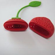 Unichart Set of 5 Food Safety Grade Silicone Infuser Leaf Strainer Handle Fruit Shape Tea Filter N4