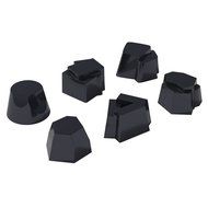 Alessi Set of 6 Moulds in Silicone, Black