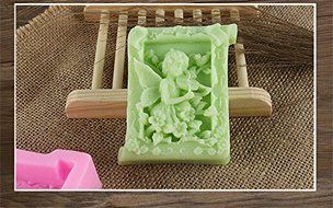 WYD Flower Fairy Shape Silicone Cake Mold,3D Fondant Mold,Handmade Soap Mold N2