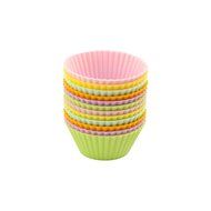 Casabella Boxed Mini Muffin Cup, 2-Inch, Multicolor, Set of 12