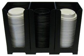 Rattleware 82340 Snap Bin 3-Lid Holder, Black N3