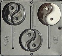 Ying Yang Lollipop Chocolate Candy Mold 3359