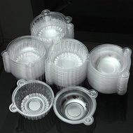 UR Bakeware 100Pcs Round Clear Cupcake Muffin Cookie Food Box Holder Container