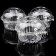 UR Bakeware 100Pcs Round Clear Cupcake Muffin Cookie Food Box Holder Container N2