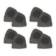 Theater Solutions 8R8L Outdoor Lava 8" Rock 8 Speaker Set for Deck Pool Spa Yard Garden