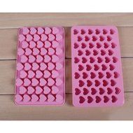 55 Mini Hearts Silicone Cake Chocolate Candy Baking Mould Ice Soap Mold DIY Tool