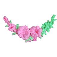 LYNCH Garland Flower Circle Border Gum Paste silicone Mold Sugarcraft Decoration,Pink N5