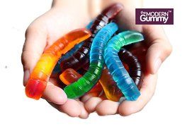 NEW PURE LFGB Grade Silicone Gummy Worm Mold by The Modern Gummy + Dropper + RECIPE PDF | No Plastic Fillers,... N9