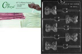 Cybrtrayd D105 Corset Lolly Chocolate Candy Mold with Exclusive Cybrtrayd Copyrighted Chocolate Molding Instructions N5