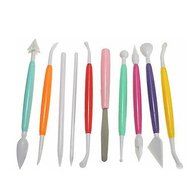 Y&amp;XL&amp;H 10Pcs Colored Fondant Cake Sugar Flower Sculpture Group Shaping Modeling Baking DIY Tools N4