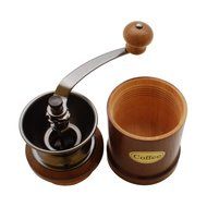 Manual Coffee Grinder with Wood Container