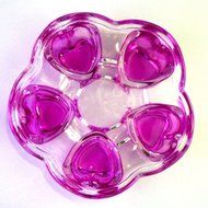 Aamina Crystal Teapot Heating Base Glass Teapot Warmer In Heart Shape Heat Resistant for Heating Tea or Beverages... N14