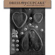 Dress My Cupcake DMCC197 Chocolate Candy Mold, Bow Package, Christmas N26