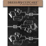 Dress My Cupcake DMCC197 Chocolate Candy Mold, Bow Package, Christmas N27