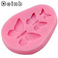 Doinb Jewel Butterfly Knot Bowknot Fondant Silicone Molds Outer Size 9.5x6x1.5CM GJM-1773 FDA N21