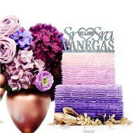 Sugar Yeti Made In USA Personalized Wedding Cake Topper Sr Heart Sra With Date #55 Gold Mirror N16