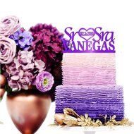 Sugar Yeti Made In USA Personalized Wedding Cake Topper Sr Heart Sra With Date #55 Gold Mirror N18