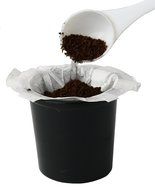 Greenco 0017C 300 Disposable Replacement K-Cup Filters Compatible with Keurig K-Cup Coffee Machines, Black N4