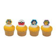 Cake Decorating Cupcake Ring Toppers - Pokemon