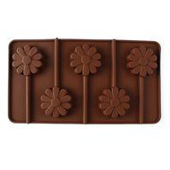 Home.lolo Silicone Mold Lollipop Shaped 5 Cavities Chocolate Cake Baking Pan DIY SCM01A-01 N2