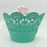 CozyT 50 PACK Cupcake Wrappers Artistic Bake Cake Paper Cups Vine Lace Laser Cut Liner Baking Cup Muffin Case... N14