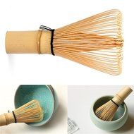 UEETEK 100 Bristles Pondate Chasen Bamboo Matcha Tea Whisk for Preparing Matcha N5