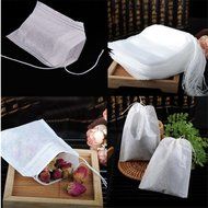 Y&amp;Y Star 100pcs Disposable Tea Filter Bags Disposable String Drawstring for Loose Tea, 2.16x2.8inch (100pcs 2.16x2.8inch) N6