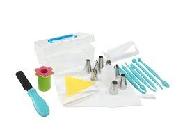 Cake Decorating Tools Kit Advanced 26 Piece Set - Comes with Cake, Cupcake &amp; Cookie Frosting Tips N2